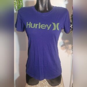Hurley Royal Blue Logo Front Tshirt L